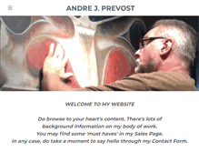 Tablet Screenshot of andreprevost.com